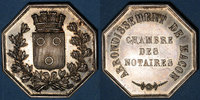 JETONS Jeton Notaires. Mâcon. argent. Poinçon : corne d'abondance -