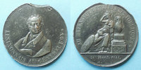 MEDAILLES Hommage des lyonnais au général Foy. Médaille plomb-étain. 55 mm -