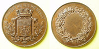 MEDAILLES Société de Tir de Nancy. Médaille en cuivre. 55 mm. Poinçon : abeille -