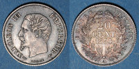 MONNAIES MODERNES FRANCAISES 20 centimes 2e empire (1852-1870). tête nue -