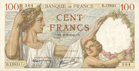 BILLETS DE LA BANQUE DE FRANCE 100 francs Banque de France. Billet. Sully, -