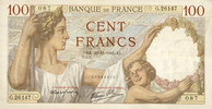 BILLETS DE LA BANQUE DE FRANCE 100 francs Banque de France. Billet. Sully, -