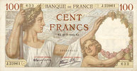 BILLETS DE LA BANQUE DE FRANCE 100 francs Banque de France. Billet. Sully, -