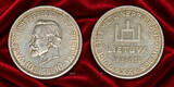 Litauen Lithuania 10 Litai 1938 20th anniversary of the Republic 20 Jahre Republik Columns of Gediminas Smetona SPL. Wins. Kratzer winz Druckstelle am Rand
