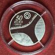 Frankreich 50 Euro Silber 5 Ounces Unzen Fine Fein 2012 UNESCO World Heritage Abu Simbel Temples mit Glaselementen Farbig Proof with box, coa & slipcase
