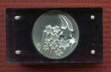 Bundesrepublik Deutschland Medaille Silber Weihnachten Christmas Taler ohne Jahr Weihnachtstaler Kunstmedaille in Hochrelief, Hirte und Engel High relef spec. MS