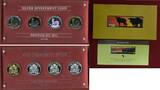 Malawi 4 x 50 Kwacha je 1 Unze Feinsilber 2011 Silver Investment Coin Prestige Set - Springbock Colorated, gilded hologramm laser