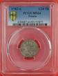 Prussia 1/24 Th 1782-A Preußen Friedrich II., Friedrich der Große, The Great, sog. Stiefelknecht PCGS MS64