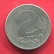 Deutsche Demokratische Republik DDR GDR 2 Deutsche Mark 1957 A Materialprobe Chromstahl ? , nicht magnetisch Probe Pattern pattern unc, extra rare ! matte minting tool marks