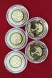 Bundesrepublik Deutschland Beleuchtete Box 5 x 5 Euro 2018 Subtropische Zone - fünf Prägestätten - komplett A,D,F,G,J BU coins with private packaging
