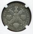 Habsburger Erblande Kathol. Niederlande 1/2 KT Kronentaler 1797 C AUS. Franz II/I. Finest known by NGC Top POP NGC AU 55