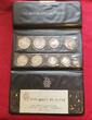 Guinea Guinee 2 x 500, 4 x 250, 2 x 200, 1 x 100 Francs 1969 Olympische Spiele München, Vogeltanz, Weltraumfahrt Apollo Kennedy etc.. Proof with original Folder and COA