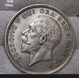 England Großbritannien United Kingdom 1928 Wreath Crown Low Mintage USA AU/unc planchet flaw