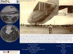 Deutschland Karl Goetz Medaille Kaiserreich Bronze Medaille Notlandung Zeppelin XVI in Luneville 3. April 1913 AU min edgenick Brown