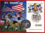 Niue 5 Dollars 1994 World Cup, USA 94,Fußball Weltmeisterschaft Proof with capsule