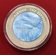 Cook Islands 50 Dollar Silbermünze 2013 Zeppelin - Rigid Airship - Mother of Pearl Inlay - 5 oz Silber Proof with box & coa