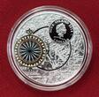 Niue Islands 1 Dollar Silbermünze 2014 100 Jahre Panama Kanal - Panama Canal Compass - mit funktionierendem Kompass Proof with box, coa & carton