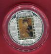 Cook-Inseln, Cook Islands 20 Dollars Silbermünze mit Goldinlay - Gold 2013 Masterpieces of Art - Virgin of Vladimir - PP 1/4 Unze FEINGOLD! Proof with original packaging