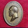 USA Bronzemedaille 1881 / Ca 1960 ? U.S. Mint Medal No. 629 President James Garfield Indian Peace Medal USA AU/unc
