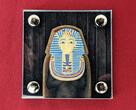 Burkina Faso 1000 Francs CFA Silbermünze 2016 Tutankhamun Shaped 1 Oz Silver Coin - Die Maske des Pharao Gilded coloured cut out technique with orig. pack.
