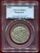 The United States of America USA 50 Cents 1/2 Dollar 1924 Huguenot Walloon Trecentenary Segelschiff old PCGS Holder PCGS MS64