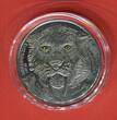 Burkina Faso 1000 Francs CFA Silbermünze 2013 Sabre-Toothed Tiger - Säberzahntiger - Mother - sehr kleine Auflage - RAR! Handmade Antique Finish with box, carton & coa