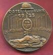 Germany Deutschland Karl Goetz Medaille Bronze Gußmedaille Bronze Cast 1923 Rütli Schwur in Essen Ostern an der Ruhr 14 Tote mit Randpunze Almost as cast