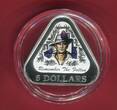 Australien 5 Dollar Silbermünze dreieckig 2016 Remember the Fallen - Coloured Fine Silver Proof Triangular Coin - I. World War Proof with box, coa & carton