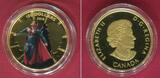 Kanada 100 Dollars Gold 2016 Batman v Superman - Dawn of Justice™ - DC Comics™ Proof colorated with original packaging