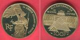 Frankreich 100 Francs Gold 1993 200-jähriges Jubiläum - Der Louvre - Nike von Samothrake Proof with box & coa, no carton