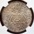 GERMANY Bayern Bavaria 5 Mark Silbergedenkmünze 1911 D 90. Geburtstag und 25-jähriges Regentschaftsjubiläum des Prinzregenten NGC MS 64