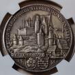 Germany Deutschland Karl Götz Medaille Silvermedal Silbermedaille 1930-DATED Luthers Aufenthalt auf der Veste Coburg 1530 Augsburger Konfession NGC TOP POP NGC MS 64