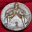 Germany Deutschland Karl Götz Medaille Bronzemedaille geprägt Struck 1920 Besetzung des Maingaus Marschall Foch Ruhr Gespenst Uncirculated Struck