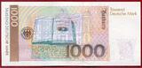 BRD Bundesrepublik Deutschland, FRG, Germany 1000 DM Banknote Geldschein 1. 10. 1993 Gebrüder Grimm Wörterbuch Serie AG Seltenes Jahr Rare Year Uncirculated min counting machine bug
