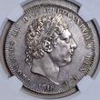 Great Britain England Großbritannien CROWN 1818 LIX König Georg III. (1760 - 1820). LIX TUTAMEN NGC AU 58