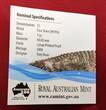 Australien 1 Dollar Silbermünze mit Farbapplikation 2014 Australian Saltwater Crocodiles - Graham - Salzwasserkrokodil - 1 Unze Silber Proof colorated with box, coa & carton