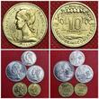 Komoren Archipel des Comores Essai Proben Pattern Set 1 - 20 Francs 5 Coins 1964 Monnaie de Paris Satz fünf Münzen 3 x Aluminium, 2 x Alu/Bro. Uncirculated Alu/Bro coins some haze