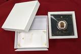 Cook Islands 20 Dollar Silbermünze mit Farbapplikation 2016 Masterpieces of Art - Die Auferstehung Christi - Jacopo Tintoretto Proof colorated (slightly toned) with box & coa