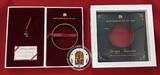 Cook Islands 20 Dollar Silbermünze mit Farbapplikation 2016 Masterpieces of Art - Die Auferstehung Christi - Jacopo Tintoretto Proof colorated (slightly toned) with box & coa