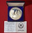 Albanien Albania 50 Leke 1987 Seehafen Durrës Durazzo Segelschiff Proof capsule box coa some haze