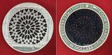 Cook Islands, Cook Inseln 40 Dollars Silbermünze 2015 Notre-Dame Cathedral Paris, Windows of Heaven, Giant Masterpieces of Crafts Prooflike with box & coa
