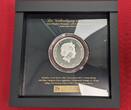Cook-Inseln, Cook Islands 20 Dollars Silbermünze - 3 Unzen Silber 2014 Masterpieces of Art - Die Verkündigung an Maria von Philippe de Champaigne Proof partly colorated with glass stones, with box