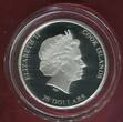 Cook-Inseln, Cook Islands 20 Dollars Silbermünze - 3 Unzen Silber 2016 Masterpieces of Art - Der Wanderer über dem Nebelmeer - Caspar David Friedrich Proof partly colorated with glass stones, with box