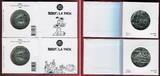 Frankreich 2 x 50 Euro Silbermünzen 2015 Astérix und Obelix et les Valeurs de la République Proof with box and coa