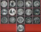 diverse Länder 16 x 1 Unze Silber 2016 W16 Serie - World Famous Silver Ounces BU with privy marks, with box & coa