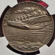 Karl Goetz Deutschland Weimarer Republik Germany Silvermedal Silbermedaille 1929-DATED Karl Goetz Silber Ing. Dornier Start der DO.X mit 69 Personen NGC MS 61
