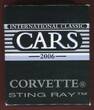 Tuvalu 1 Dollar Silbermünze - 1 oz Silver Proof Coin 2006 International Classic Cars - Corvette String Ray 1963 - Proof colorated with original packaging
