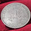 Haiti 1 Gourde 1895 LAFORESTERIE Scarce Last Year of Mintage EF/AU edgenicks Toned