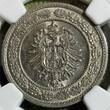 Kaiserreich Deutschland Germany 20 Pfennig 1887 A Kleiner Adler NGC MS 64