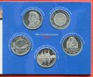 Bundesrepublik Deutschland, Germany FRG 5 x 10 Euro Bundesrepublik Deutschland Silber-Gedenkmünzen 2006 Spiegelglanz im Originalblister